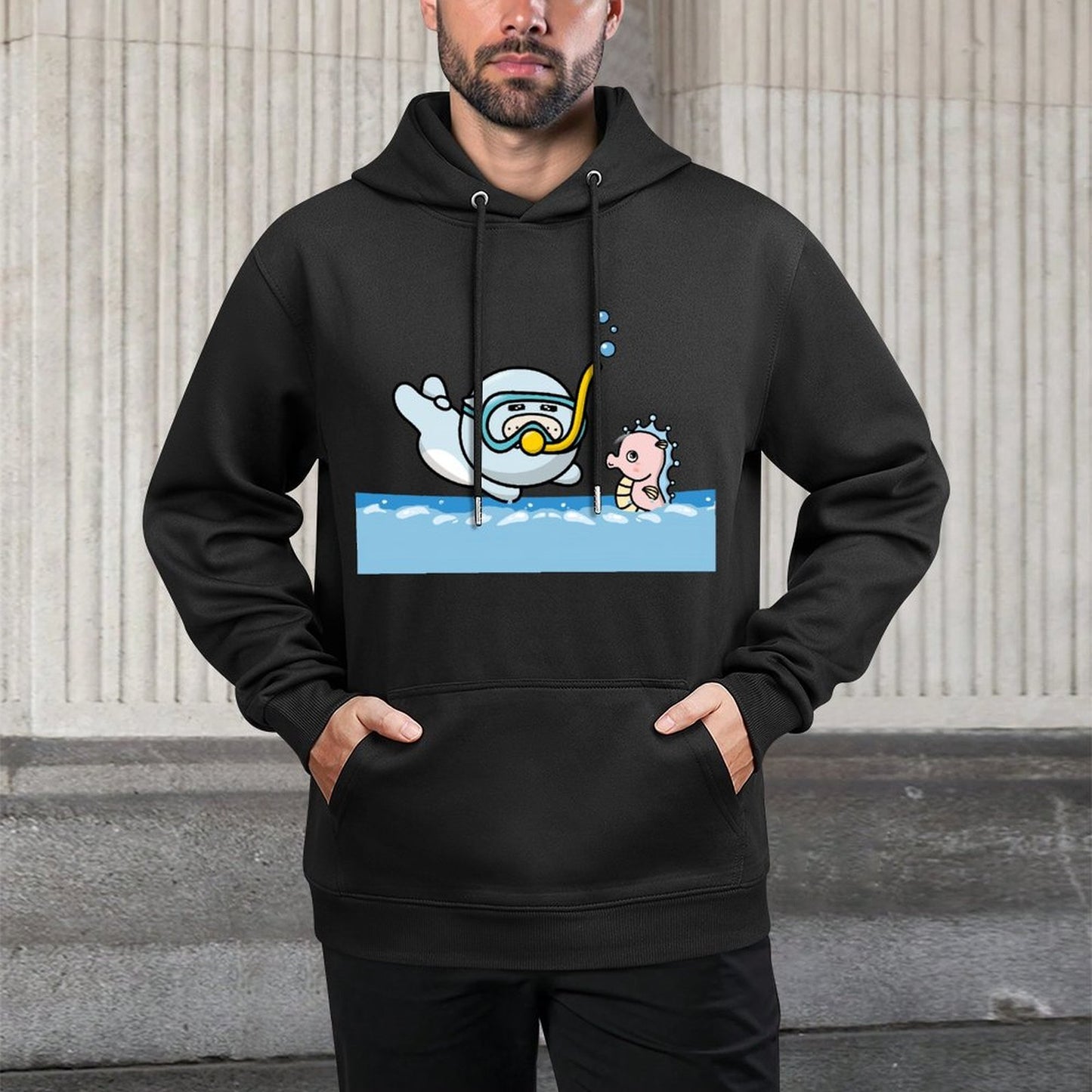 IPBR 250g Hooded Pocket Sweatshirt Front GraphicMen's Hooded  Sweatshirt4001460