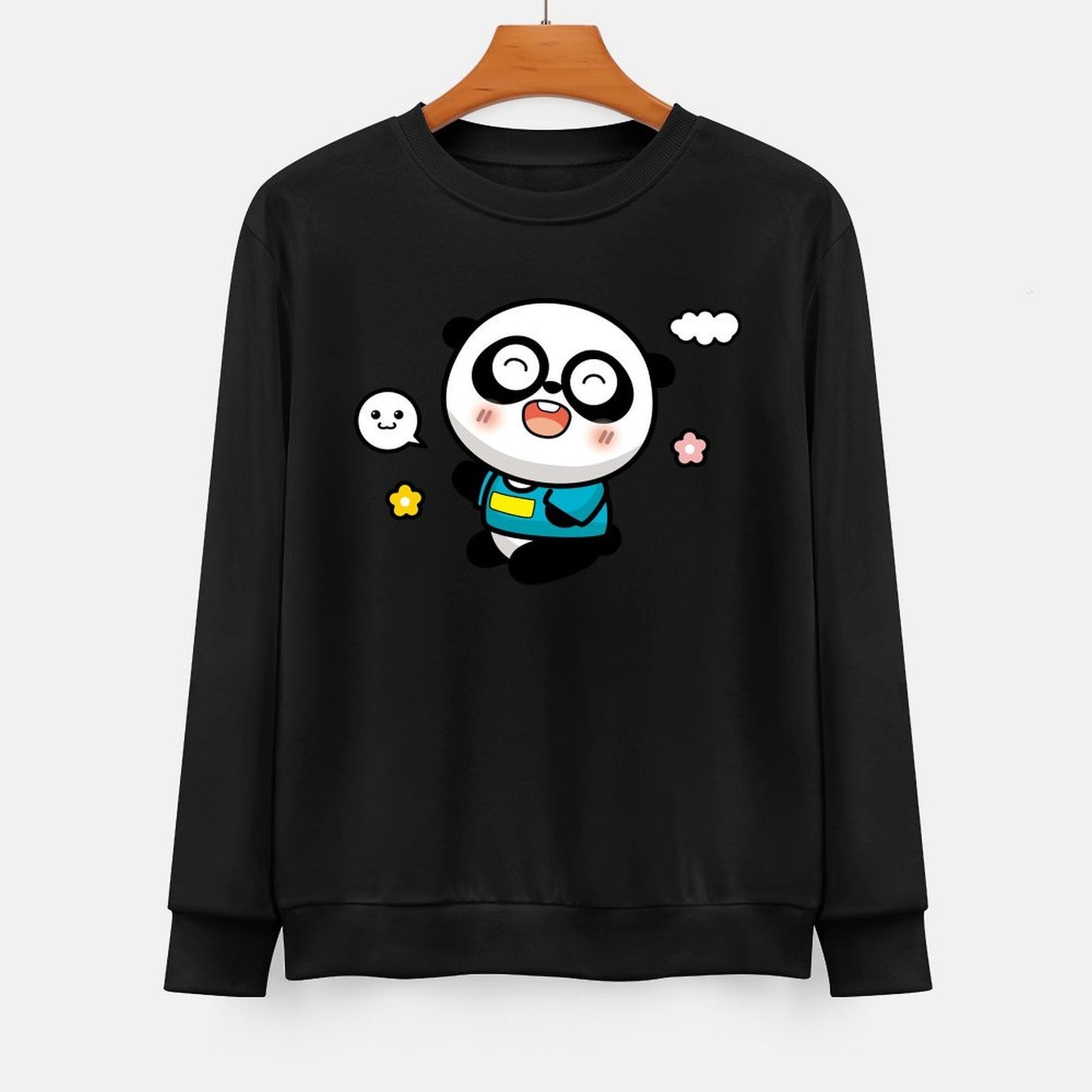 Front Patterned Long Sleeve TopPremium Wrinkle-Free