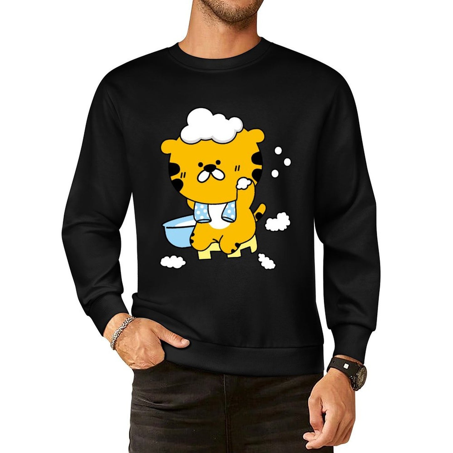IPBR 250g Crew Neck Long Sleeve Sweatshirt Front GraphicCrew Neck Long Sleeve Sweatshirt4000790