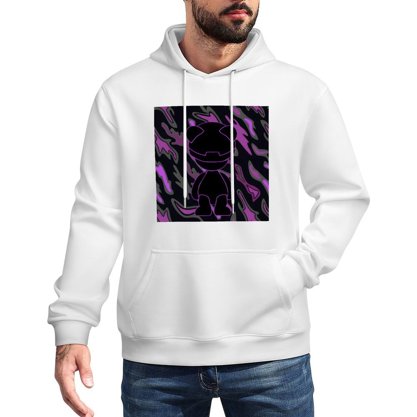 IPIB 250g Hooded Pocket Sweatshirt Front GraphicMen's Hooded  Sweatshirt6000023-2