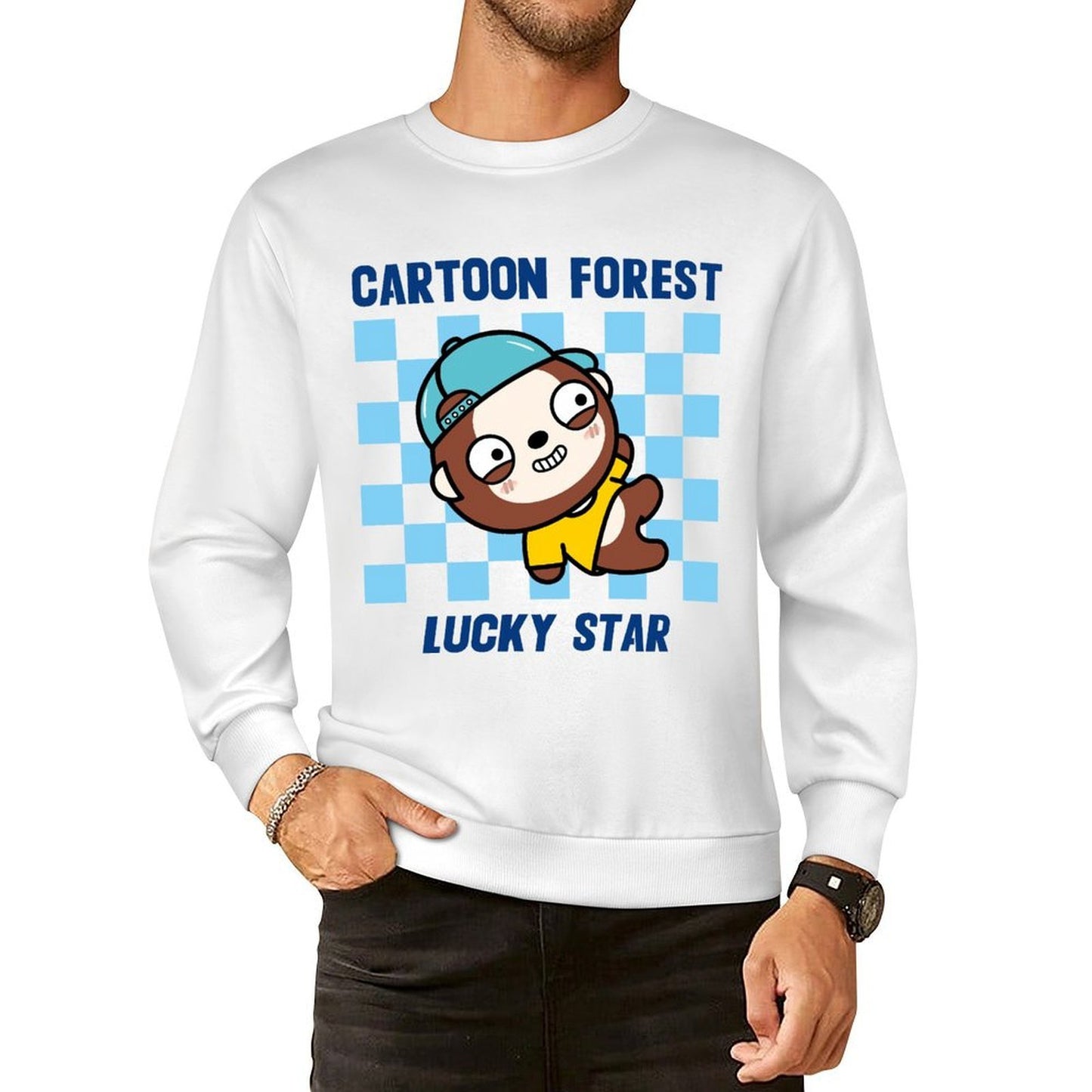 Front Patterned Long Sleeve TopClean EasyStyle