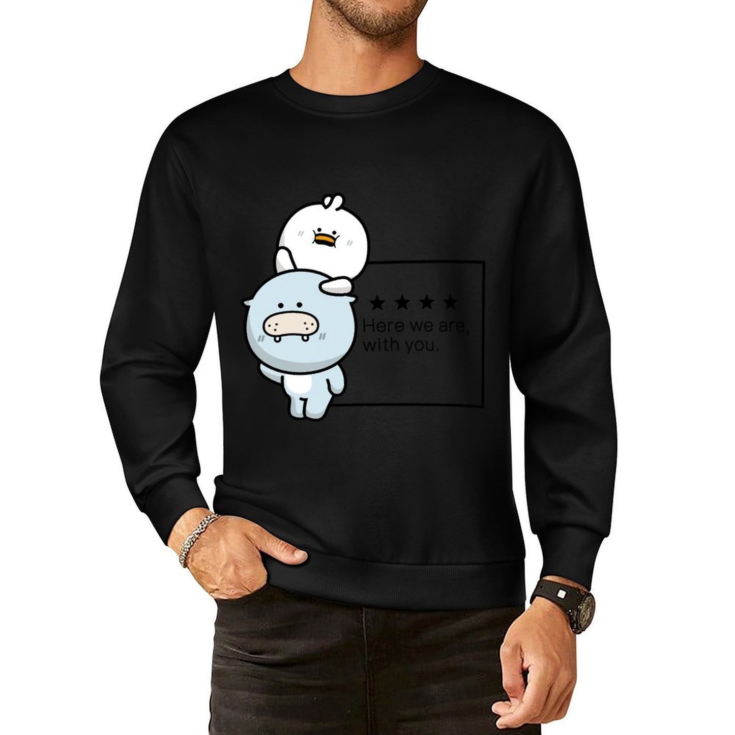 IPBR 250g Crew Neck Long Sleeve Sweatshirt Front GraphicCrew Neck Long Sleeve Sweatshirt4003850