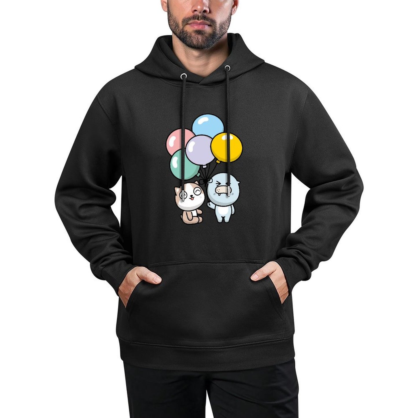 IPBR 250g Hooded Pocket Sweatshirt Front GraphicMen's Hooded  Sweatshirt4001379