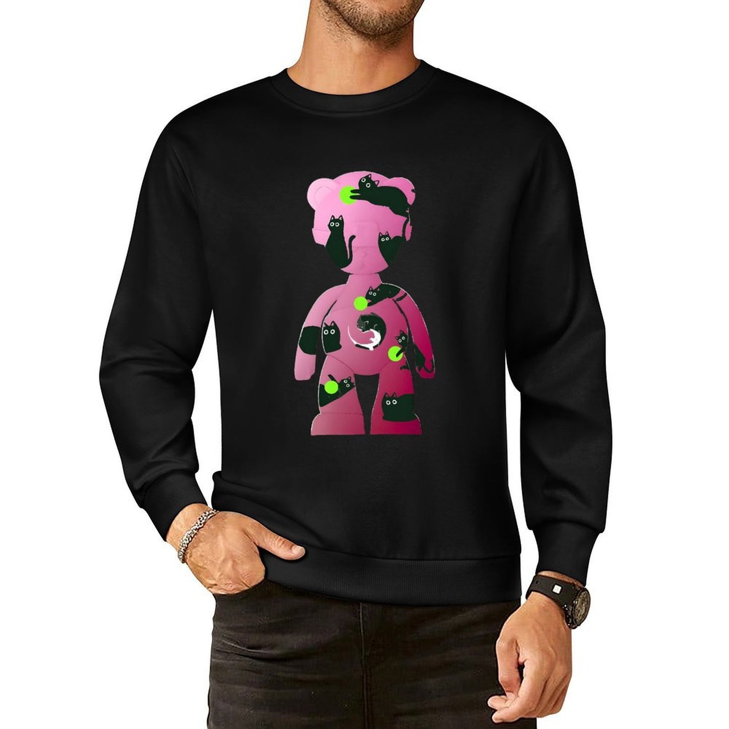 IPIB 250g Crew Neck Long Sleeve Sweatshirt Front GraphicCrew Neck Long Sleeve Sweatshirt6000135-2