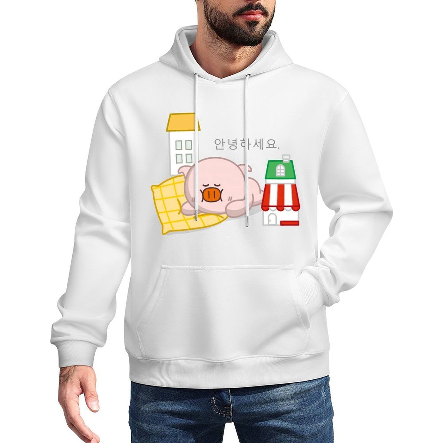 IPBR 250g Hooded Pocket Sweatshirt Front GraphicMen's Hooded  Sweatshirt4000352