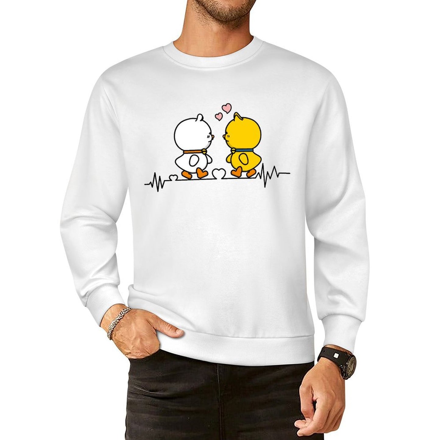 Front Patterned Long Sleeve TopEco-Conscious TrueFit