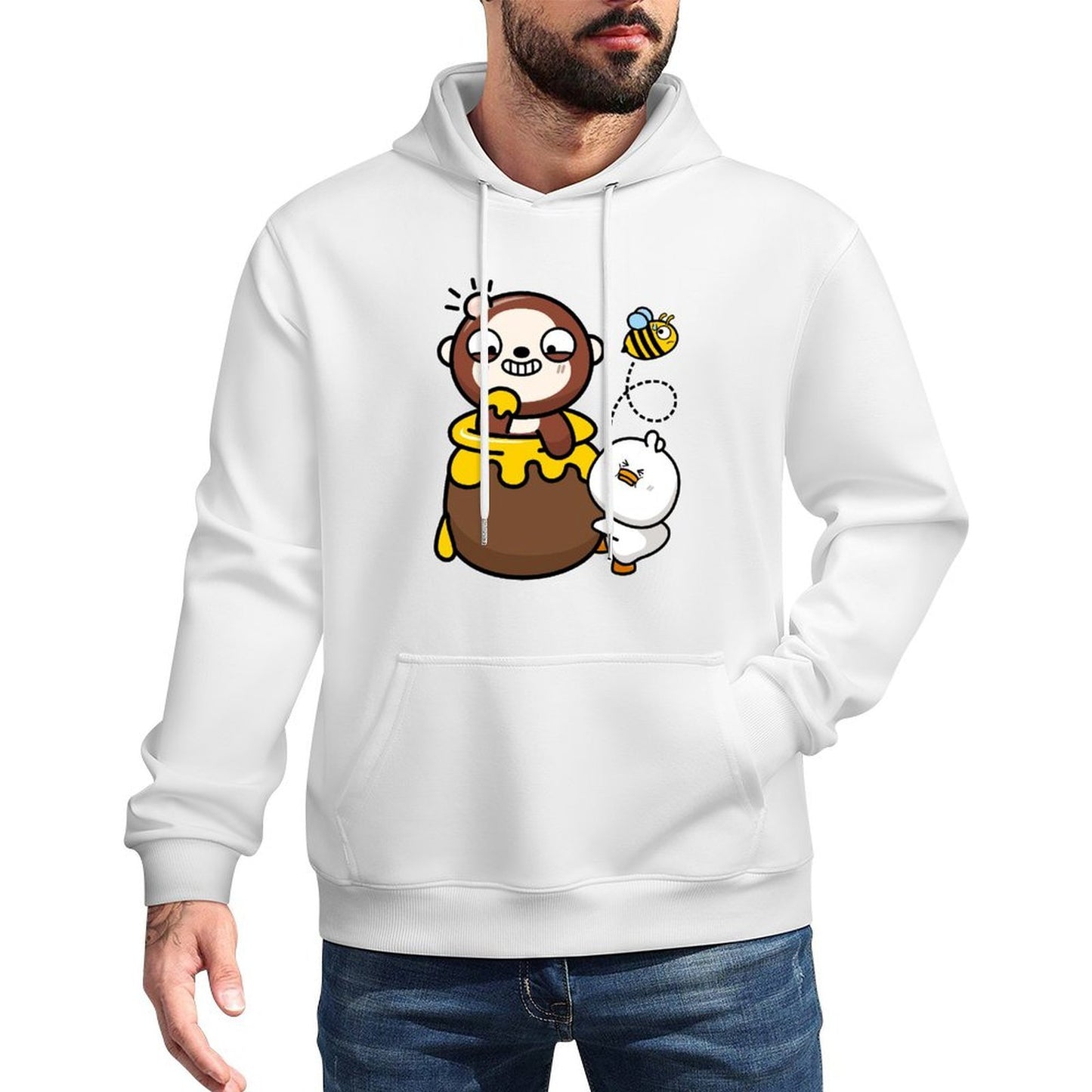 IPBR 250g Hooded Pocket Sweatshirt Front GraphicMen's Hooded  Sweatshirt4001296