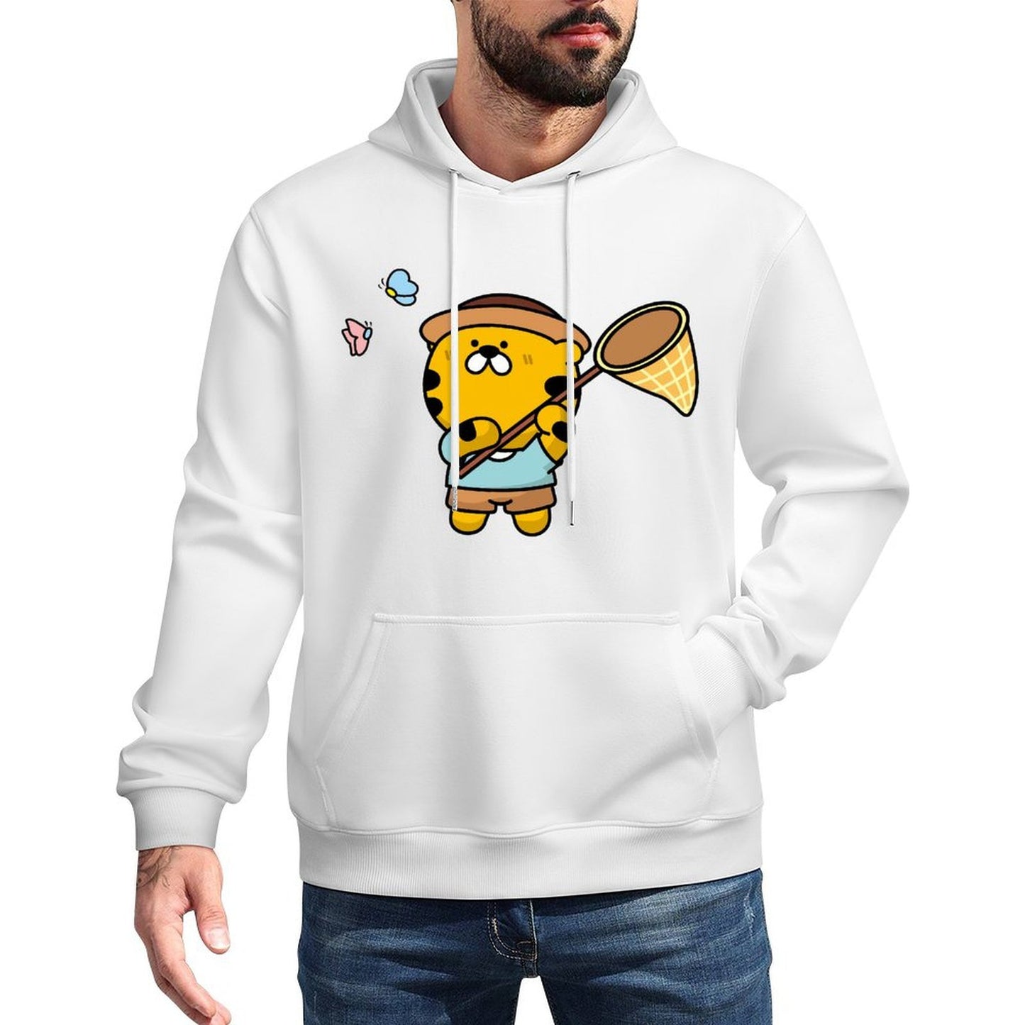 ClassicSeries Solid Front Graphic Hoodies