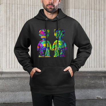 IPIB 250g Hooded Pocket Sweatshirt Front GraphicMen's Hooded  Sweatshirt6000088-4