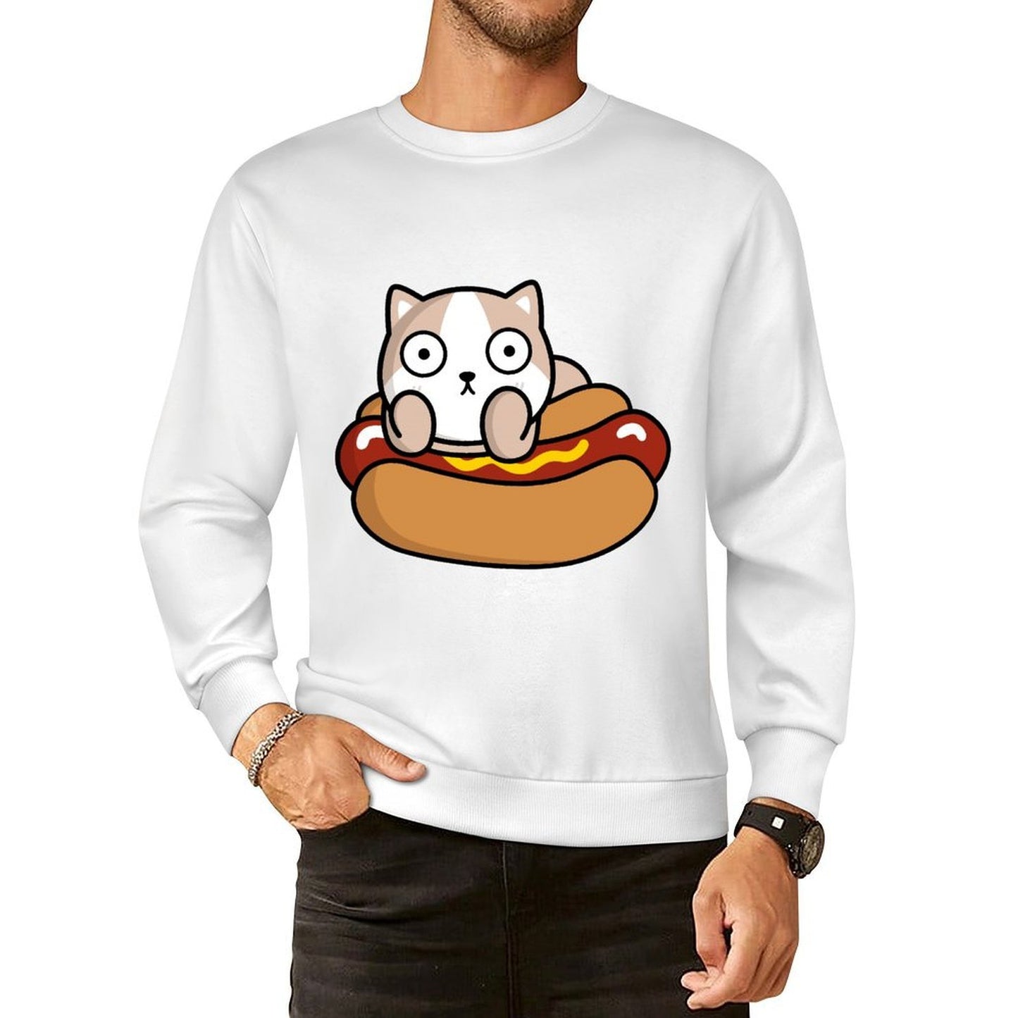 Front Patterned Long Sleeve TopClean Edges Weekend