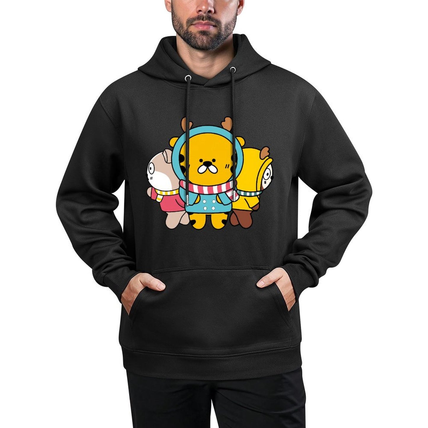 IPBR 250g Hooded Pocket Sweatshirt Front GraphicMen's Hooded  Sweatshirt4000802