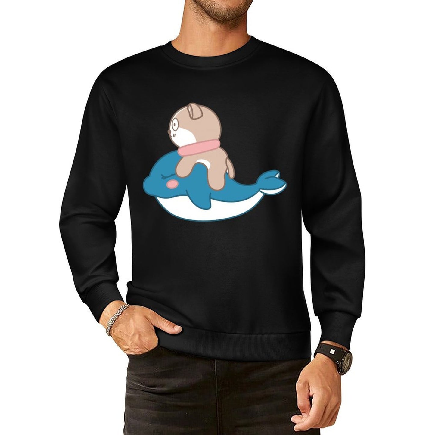 IPBR 250g Crew Neck Long Sleeve Sweatshirt Front GraphicCrew Neck Long Sleeve Sweatshirt4000728