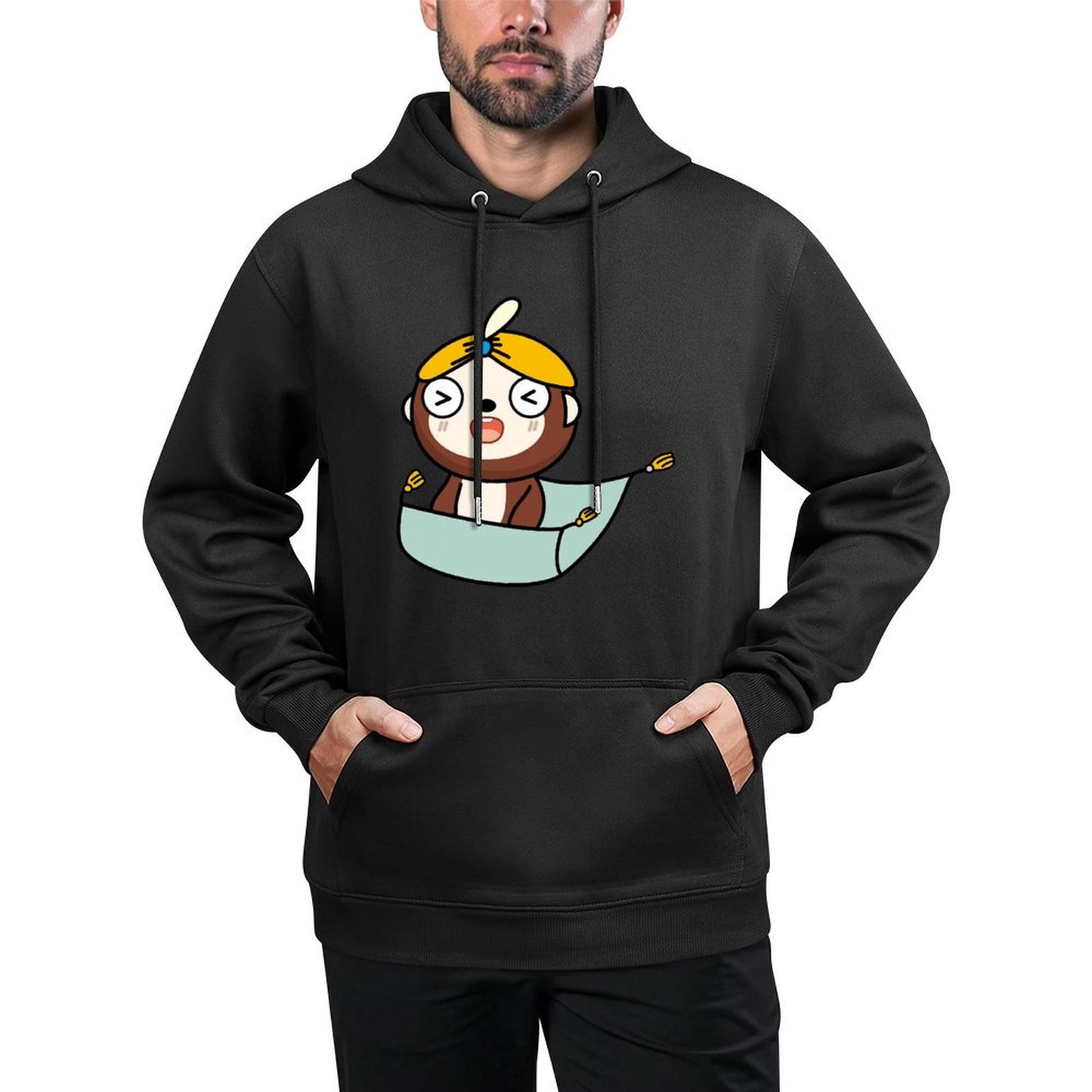 IPBR 250g Hooded Pocket Sweatshirt Front GraphicMen's Hooded  Sweatshirt4000228