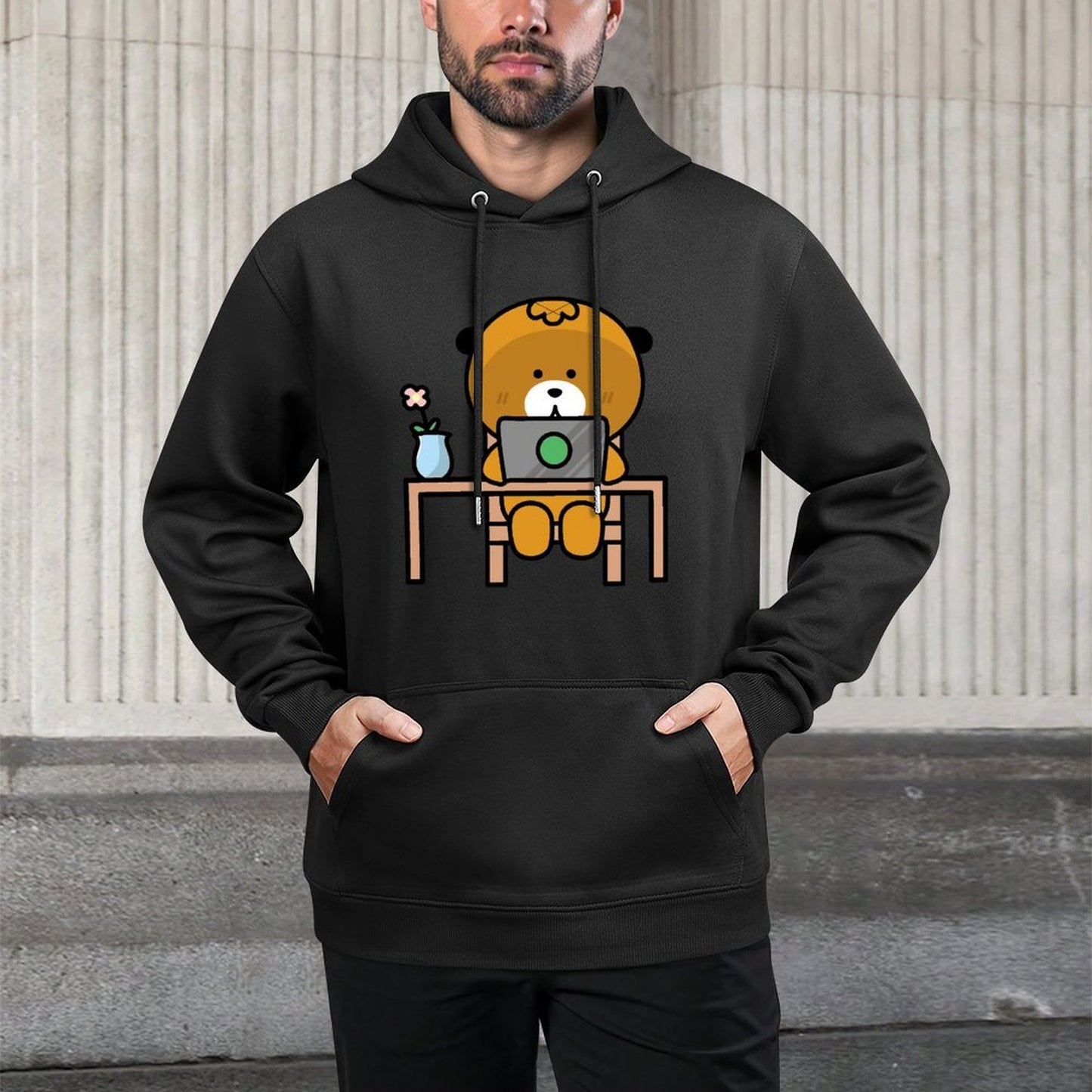 IPBR 250g Hooded Pocket Sweatshirt Front GraphicMen's Hooded  Sweatshirt4000052