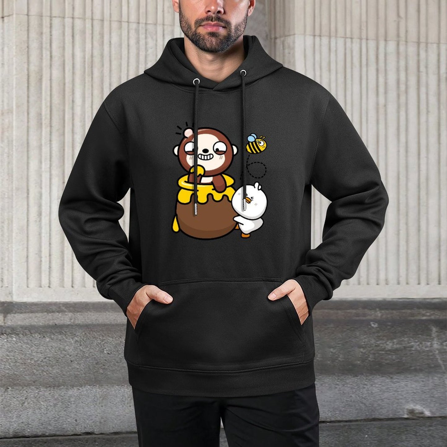 IPBR 250g Hooded Pocket Sweatshirt Front GraphicMen's Hooded  Sweatshirt4001296