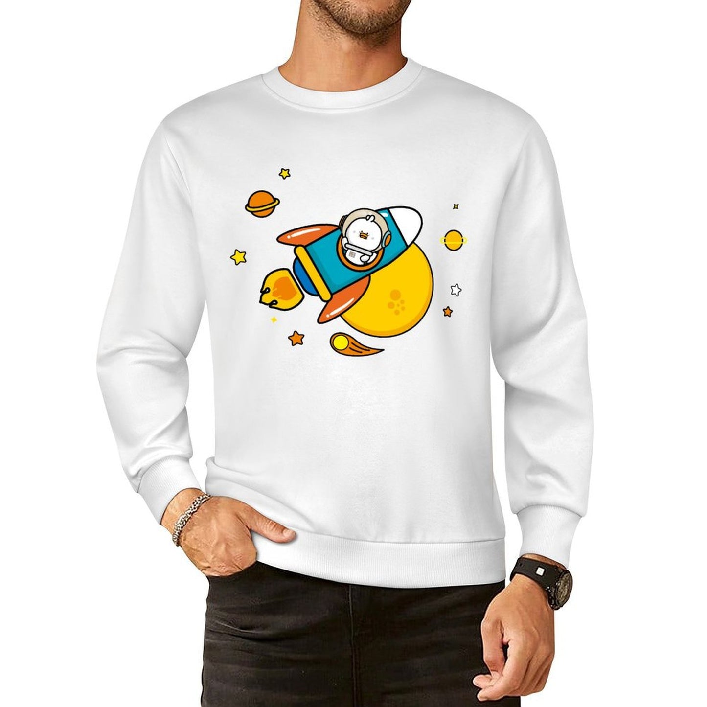 Front Patterned Long Sleeve TopFundraising StreetStyle