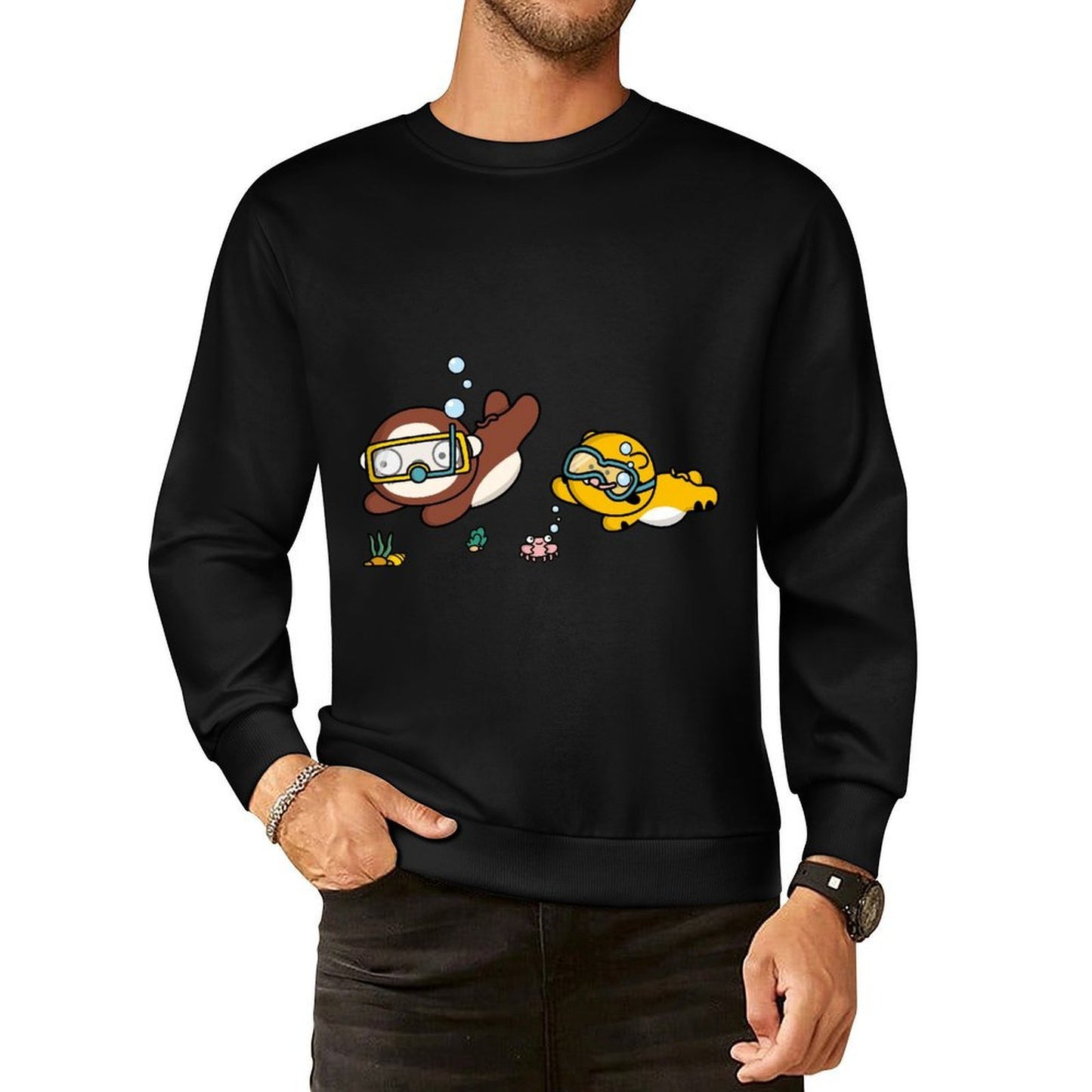 IPBR 250g Crew Neck Long Sleeve Sweatshirt Front GraphicCrew Neck Long Sleeve Sweatshirt4000846