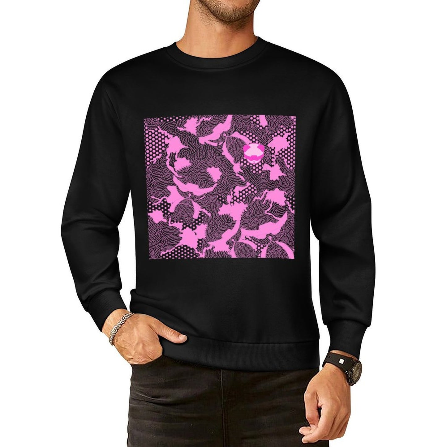 IPIB 250g Crew Neck Long Sleeve Sweatshirt Front GraphicCrew Neck Long Sleeve Sweatshirt6000030-2