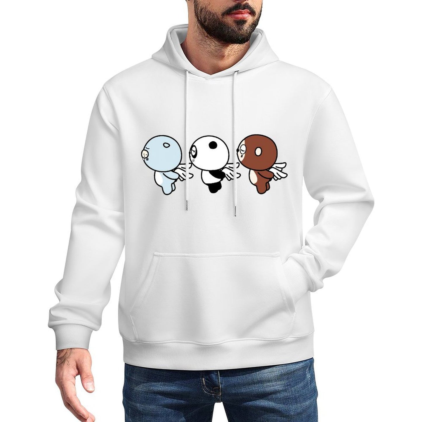 Front Graphic HoodiesPrinting Double-Stitched