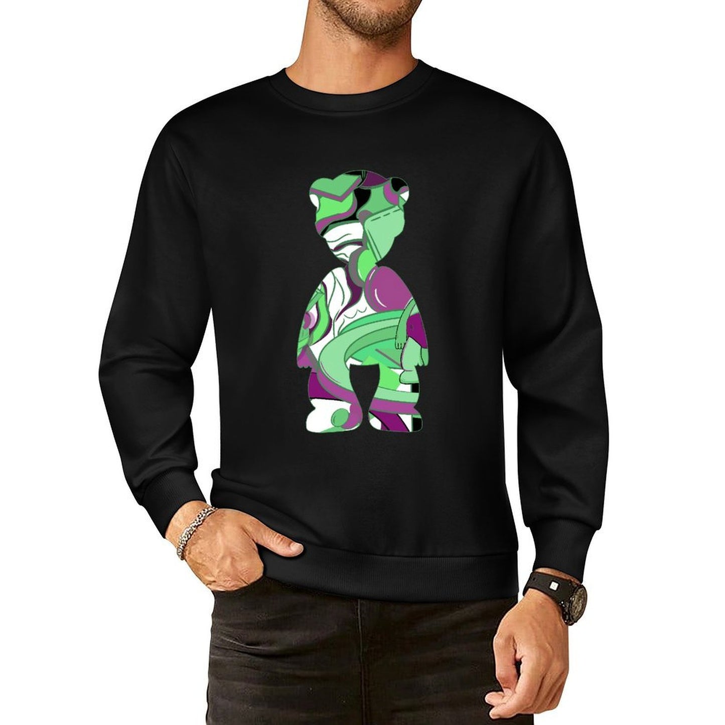 IPIB 250g Crew Neck Long Sleeve Sweatshirt Front GraphicCrew Neck Long Sleeve Sweatshirt6000046-6