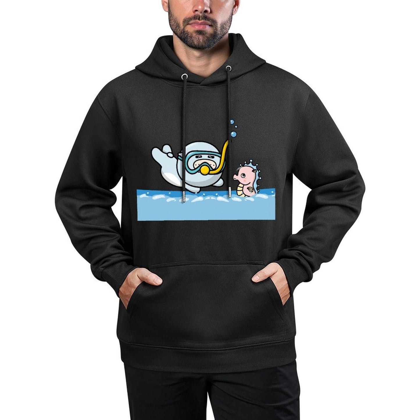 IPBR 250g Hooded Pocket Sweatshirt Front GraphicMen's Hooded  Sweatshirt4001460