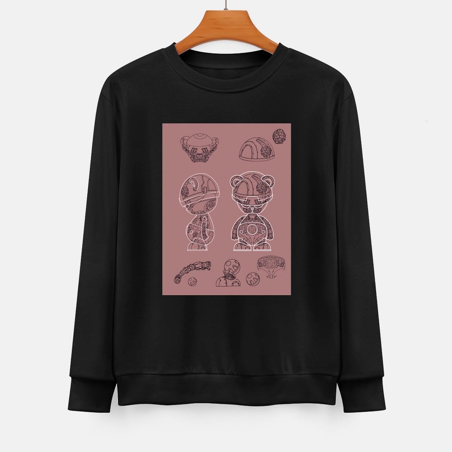 IPIB 250g Crew Neck Long Sleeve Sweatshirt Front GraphicCrew Neck Long Sleeve Sweatshirt6000008-6