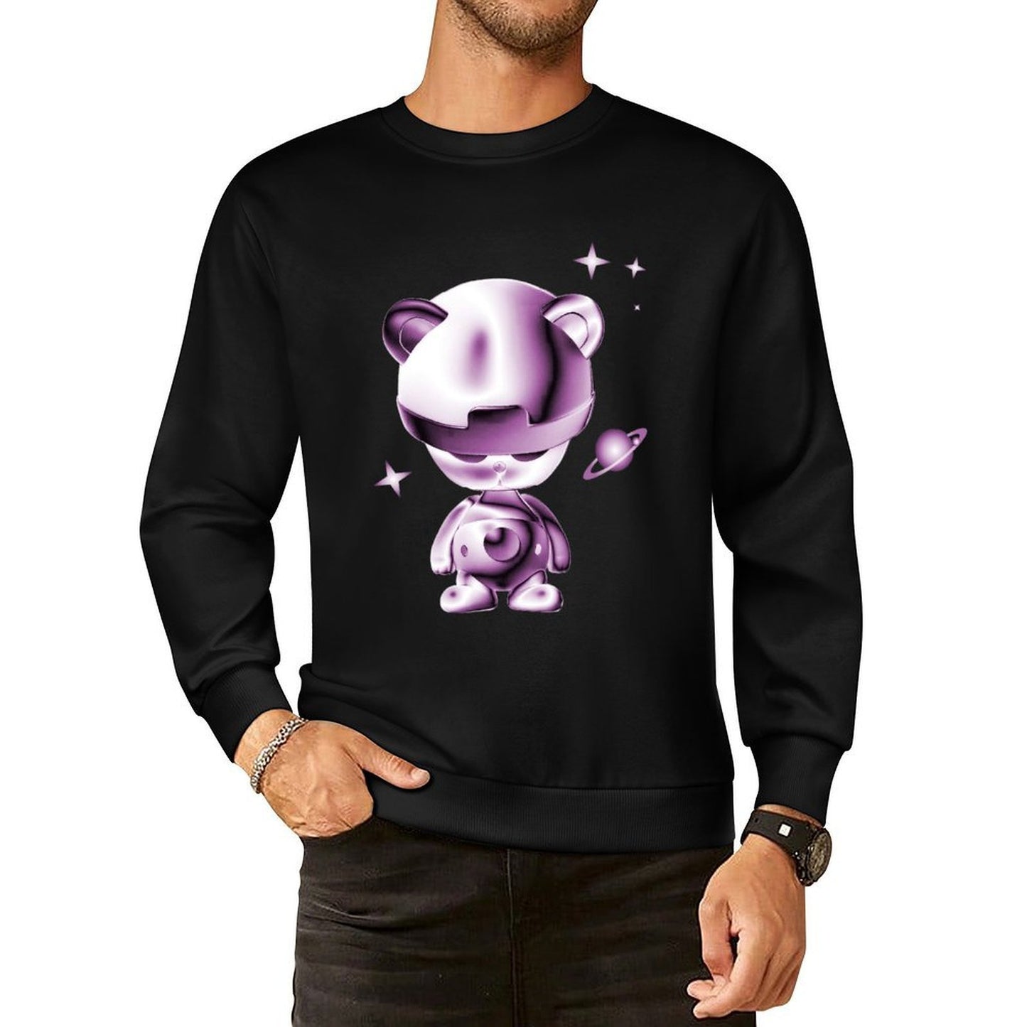 IPIB 250g Crew Neck Long Sleeve Sweatshirt Front GraphicCrew Neck Long Sleeve Sweatshirt6000026-2