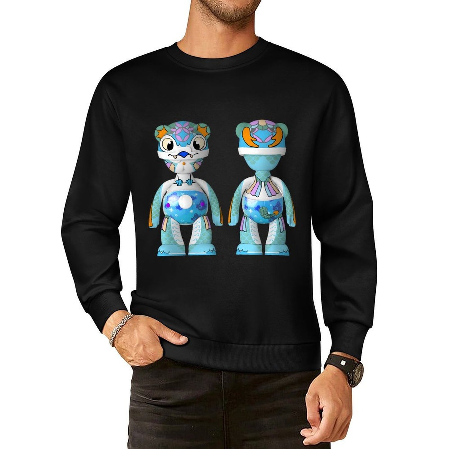 IPIB 250g Crew Neck Long Sleeve Sweatshirt Front GraphicCrew Neck Long Sleeve Sweatshirt6000077-1