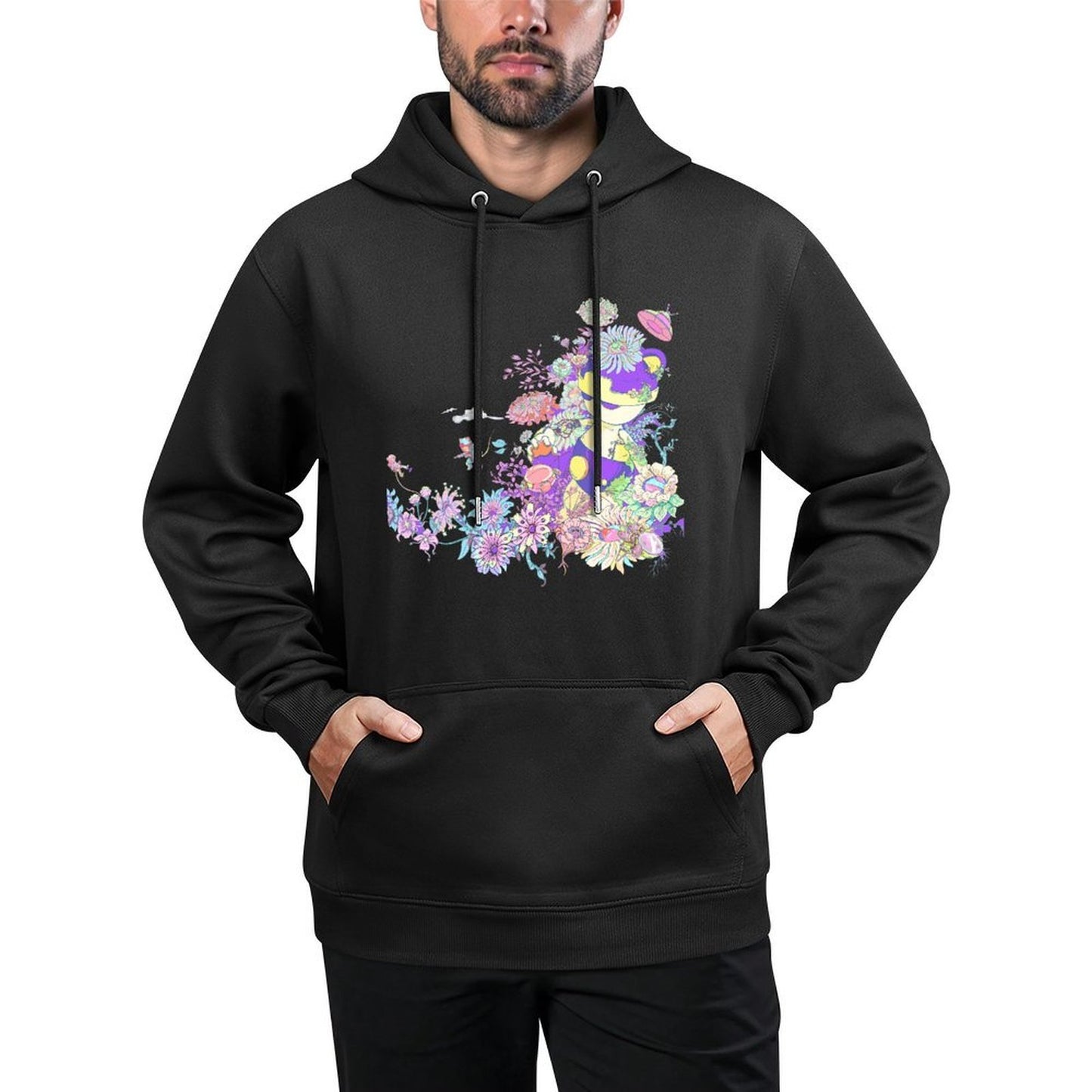 IPIB 250g Hooded Pocket Sweatshirt Front GraphicMen's Hooded  Sweatshirt6000057-3