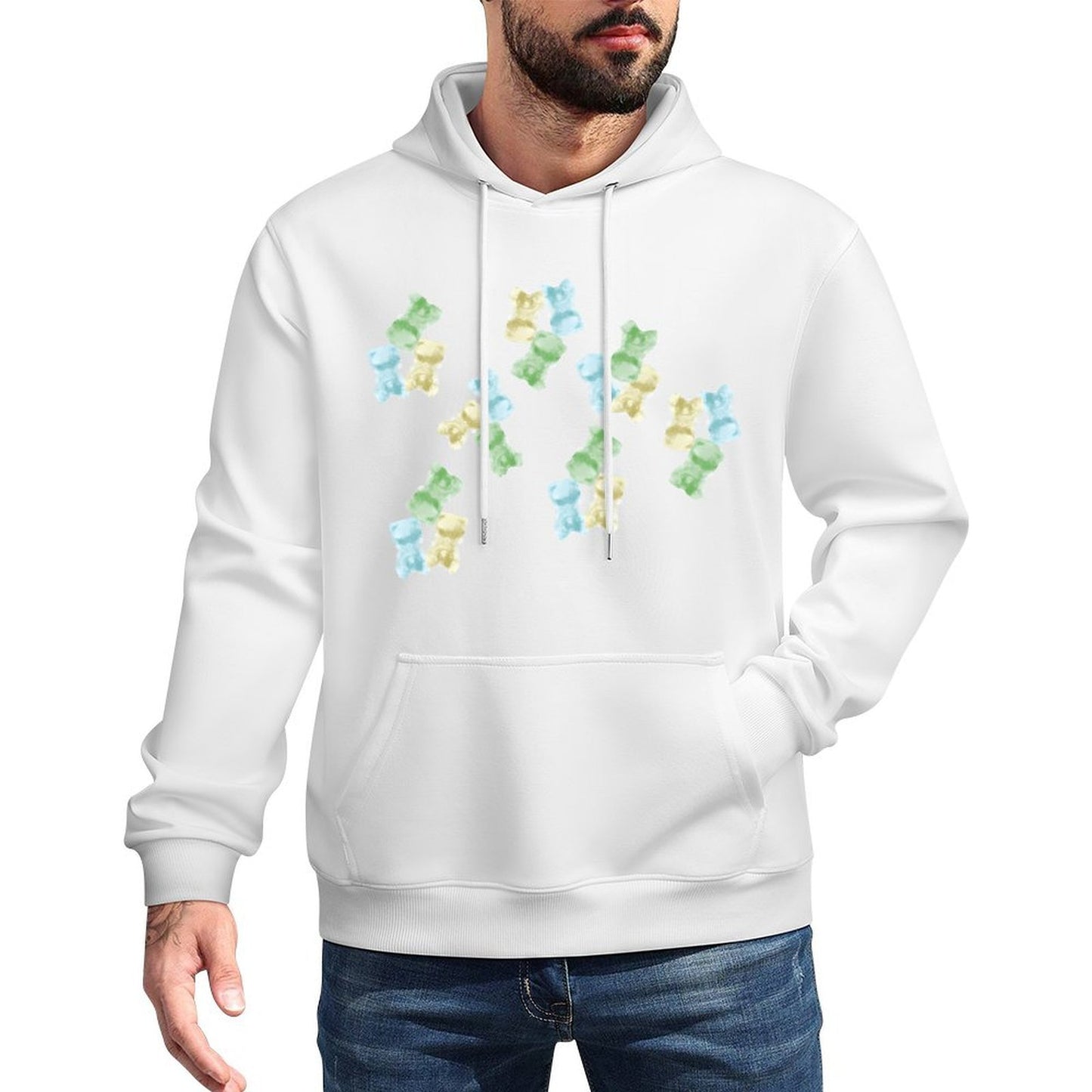 IPIB 250g Hooded Pocket Sweatshirt Front GraphicMen's Hooded  Sweatshirt6000028-4