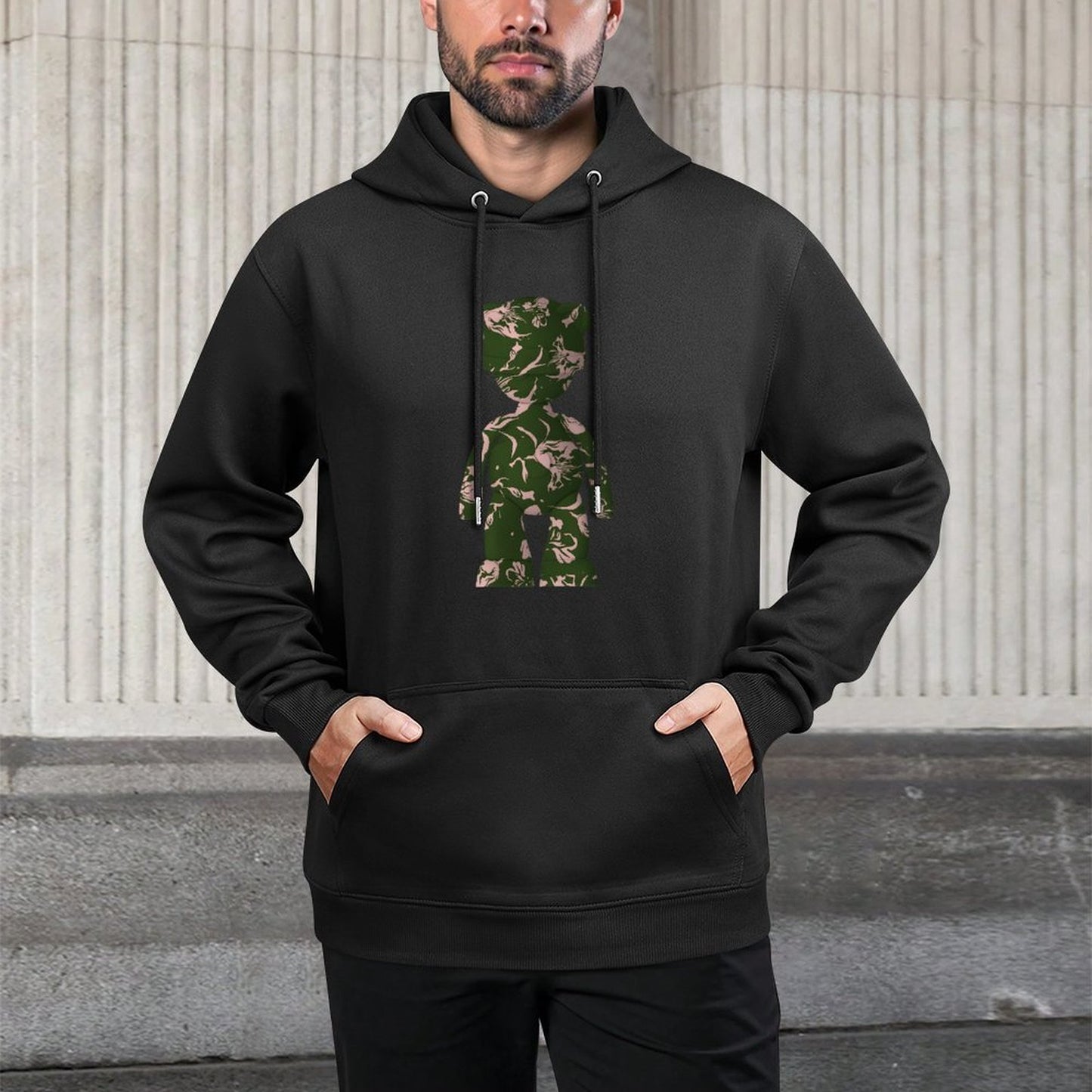 IPIB 250g Hooded Pocket Sweatshirt Front GraphicMen's Hooded  Sweatshirt6000120-5