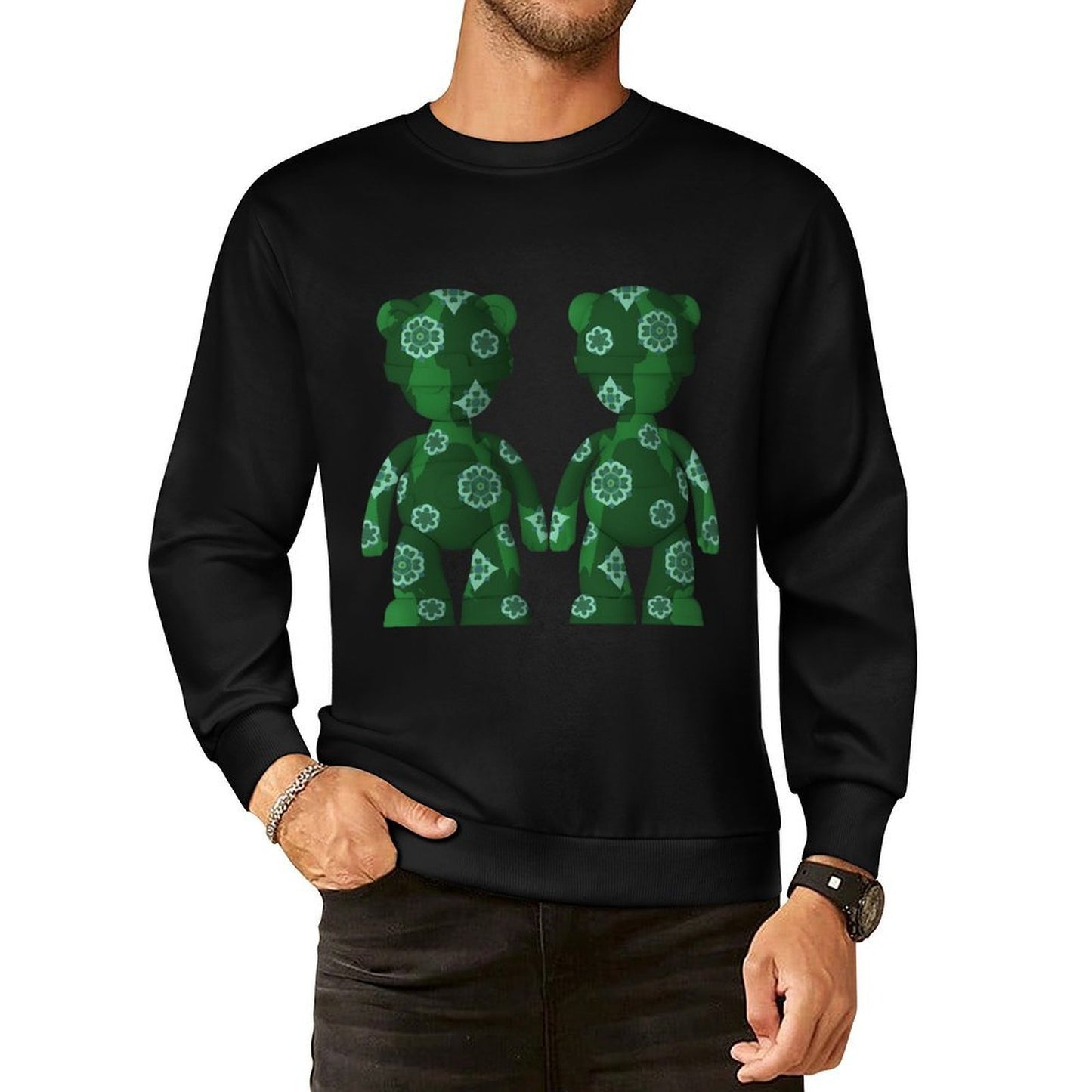 IPIB 250g Crew Neck Long Sleeve Sweatshirt Front GraphicCrew Neck Long Sleeve Sweatshirt6000091-1