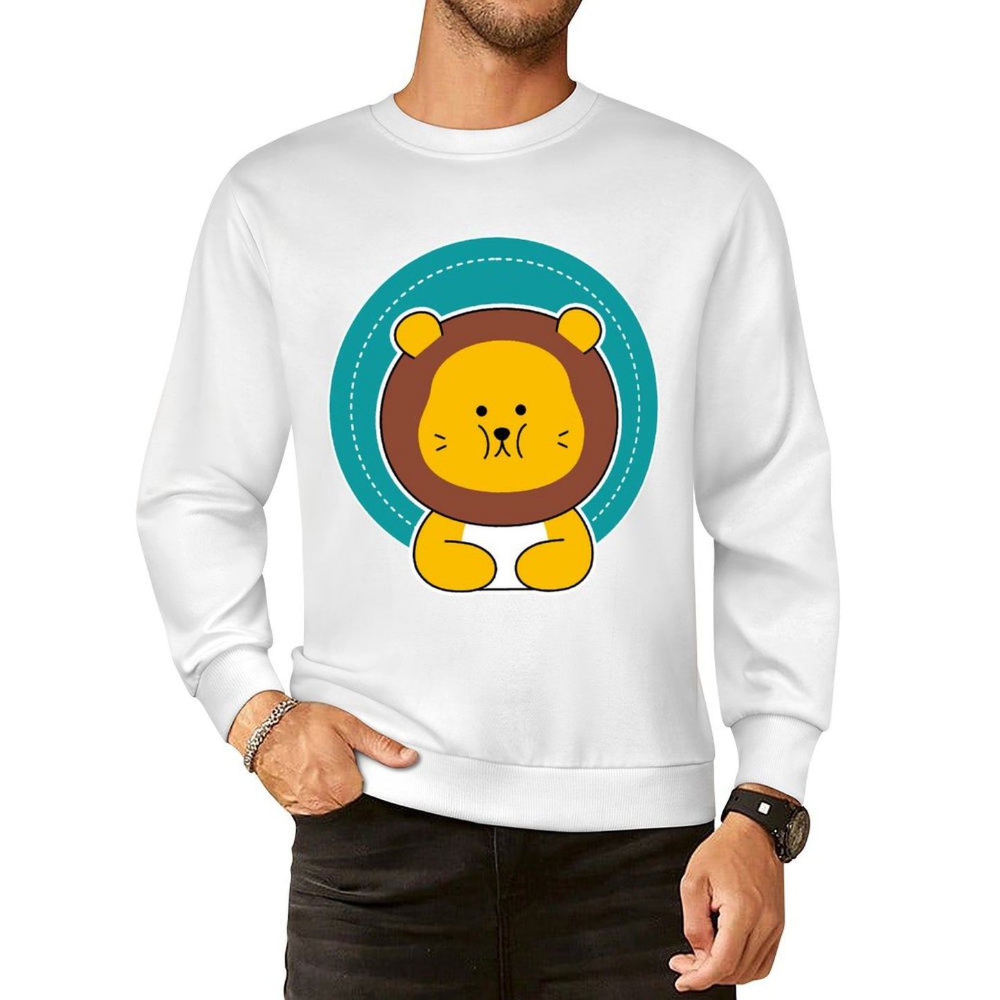 Front Patterned Long Sleeve TopUltra Durable Soft