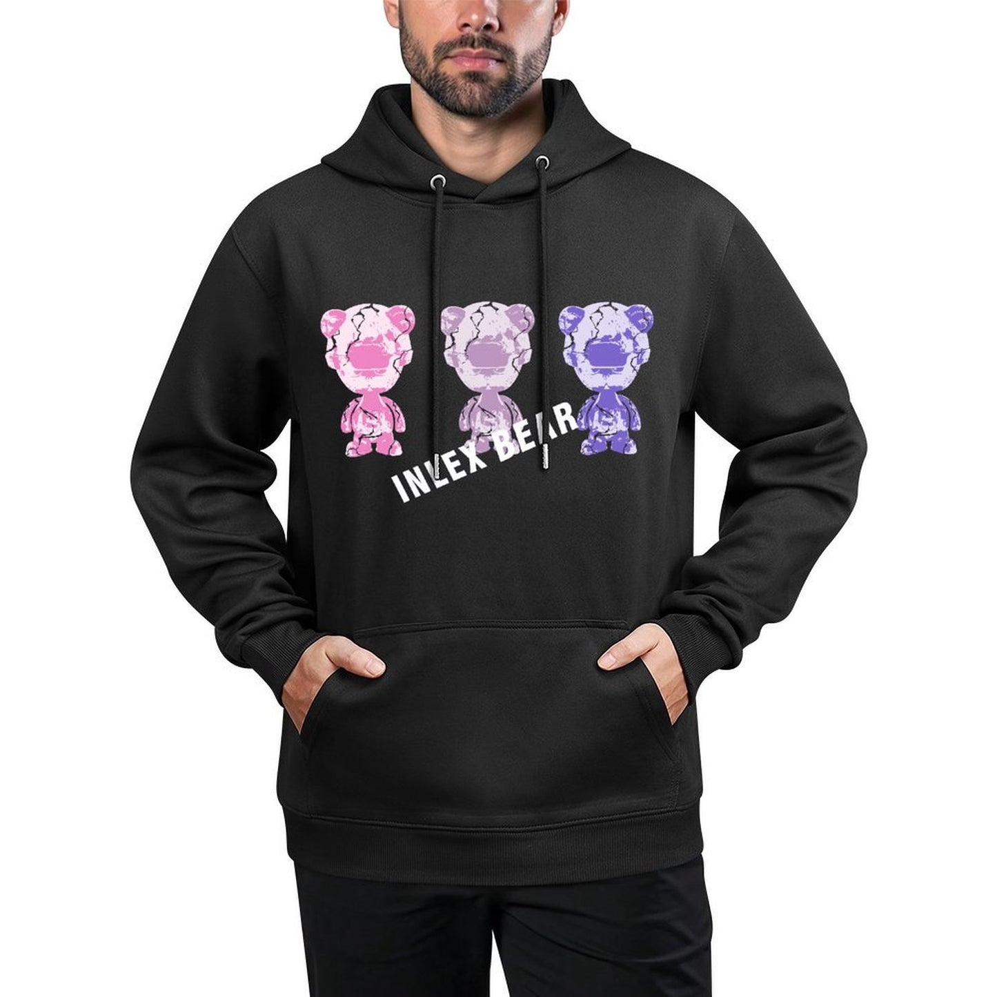 IPIB 250g Hooded Pocket Sweatshirt Front GraphicMen's Hooded  Sweatshirt6000050-2