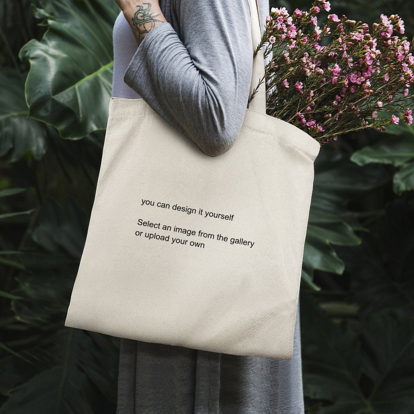Canvas Tote Bag Style 34x40cm Support personalized design