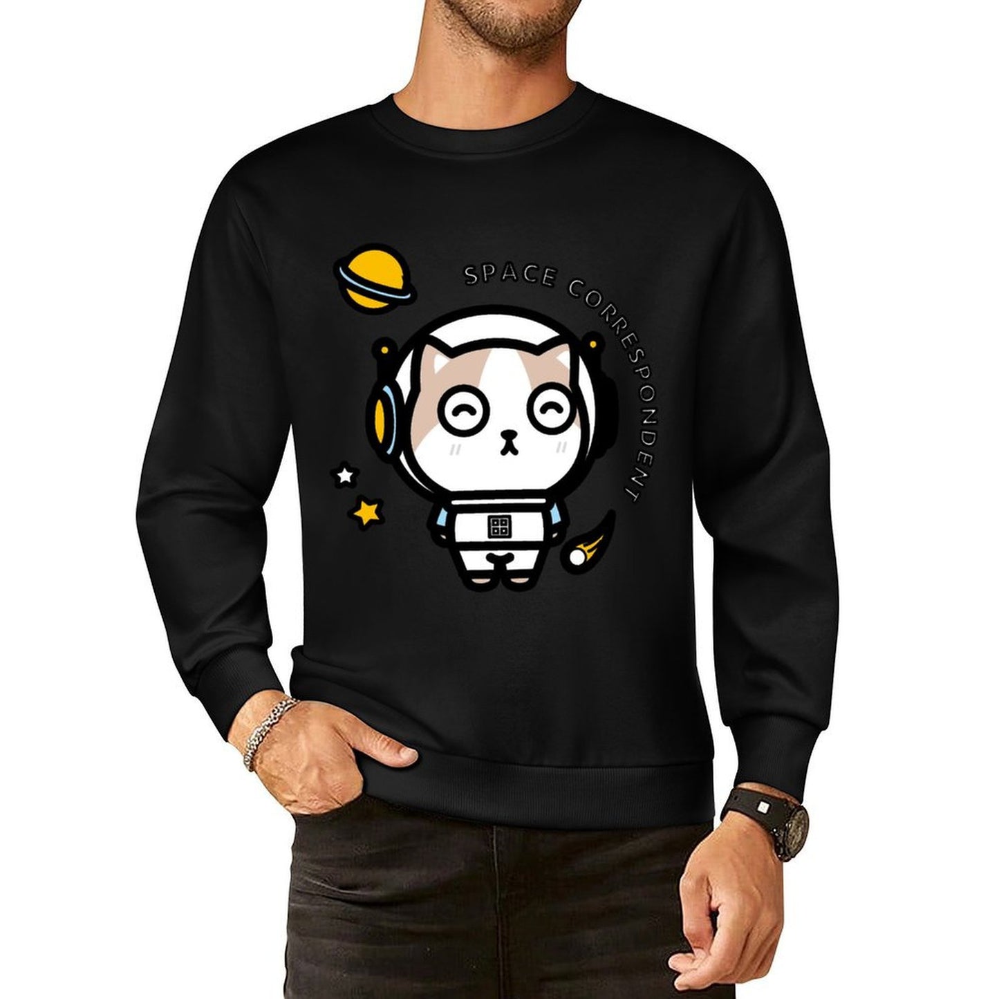 IPBR 250g Crew Neck Long Sleeve Sweatshirt Front GraphicCrew Neck Long Sleeve Sweatshirt4001233