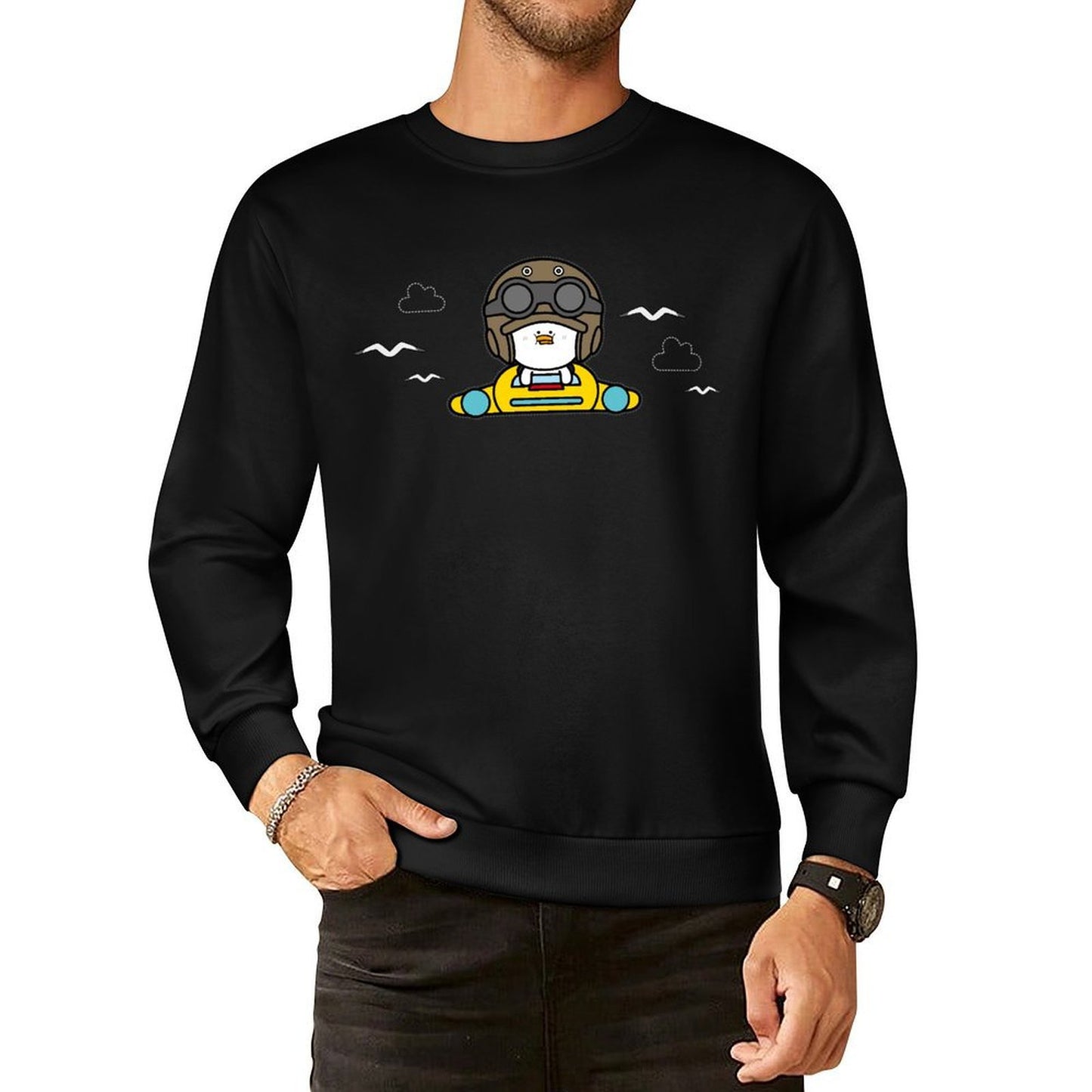 IPBR 250g Crew Neck Long Sleeve Sweatshirt Front GraphicCrew Neck Long Sleeve Sweatshirt4003845