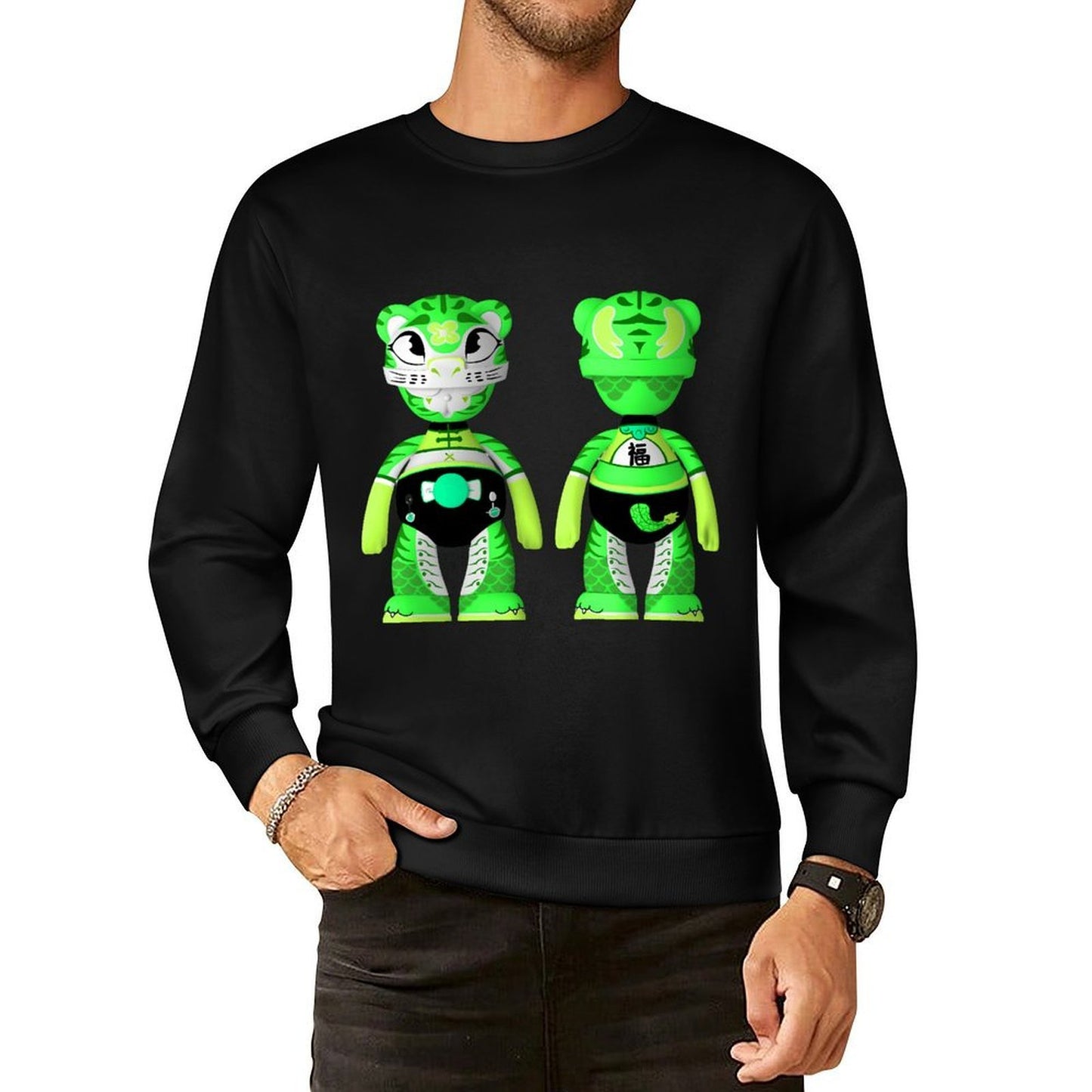 IPIB 250g Crew Neck Long Sleeve Sweatshirt Front GraphicCrew Neck Long Sleeve Sweatshirt6000076-5