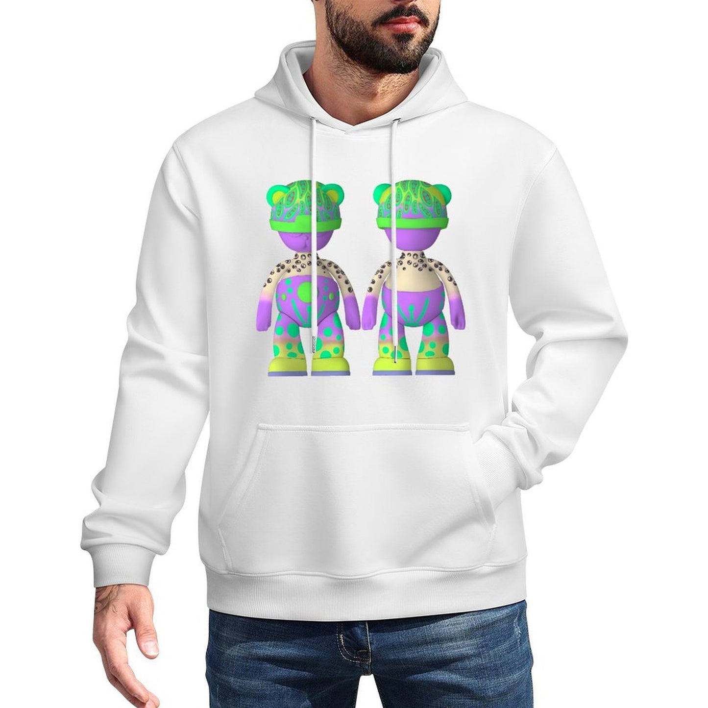 IPIB 250g Hooded Pocket Sweatshirt Front GraphicMen's Hooded  Sweatshirt6000079-7