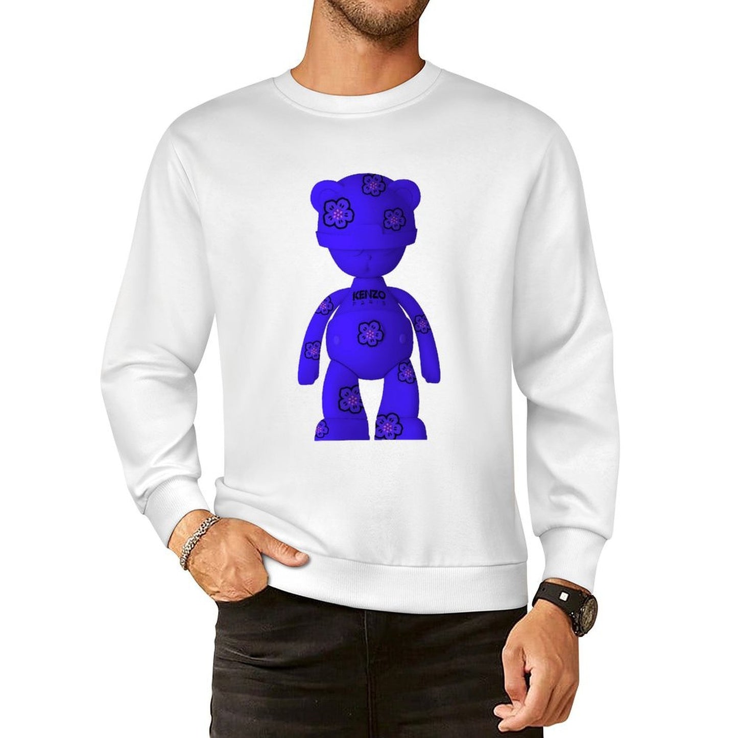 Long Sleeve With Front PatternDesign-Your-Own Crew Neck
