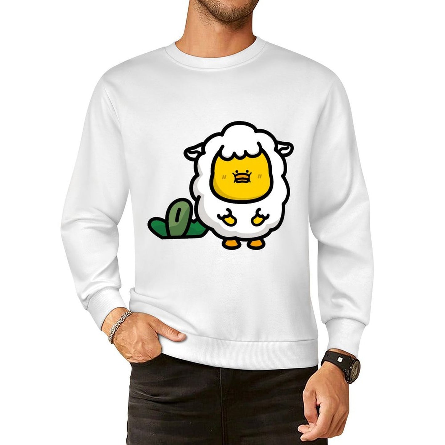 Front Patterned Long Sleeve TopMen¡¯s / Women¡¯s / Youth Clean