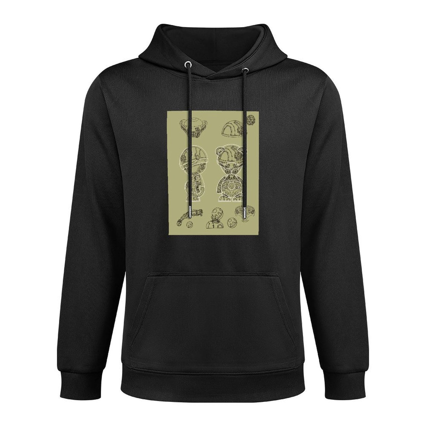 IPIB 250g Hooded Pocket Sweatshirt Front GraphicMen's Hooded  Sweatshirt6000008-5