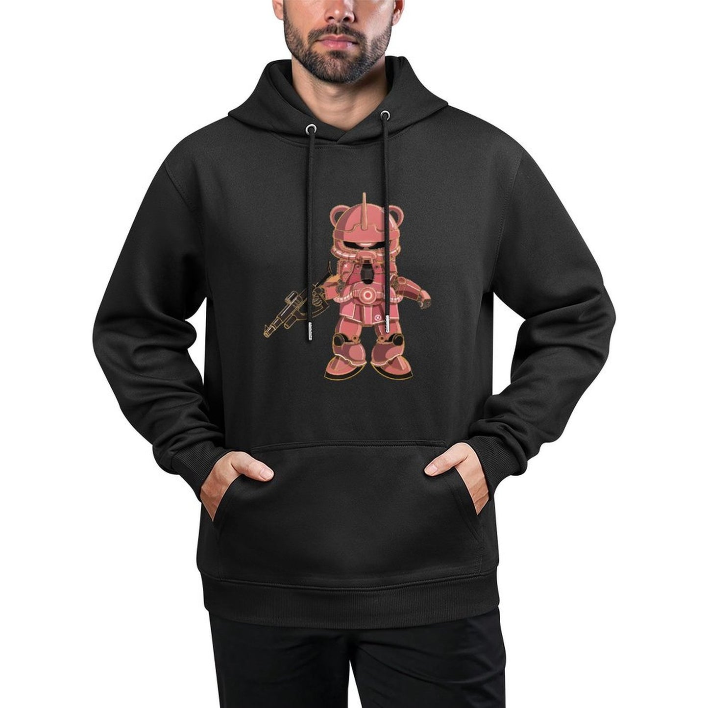 IPIB 250g Hooded Pocket Sweatshirt Front GraphicMen's Hooded  Sweatshirt6000066-4