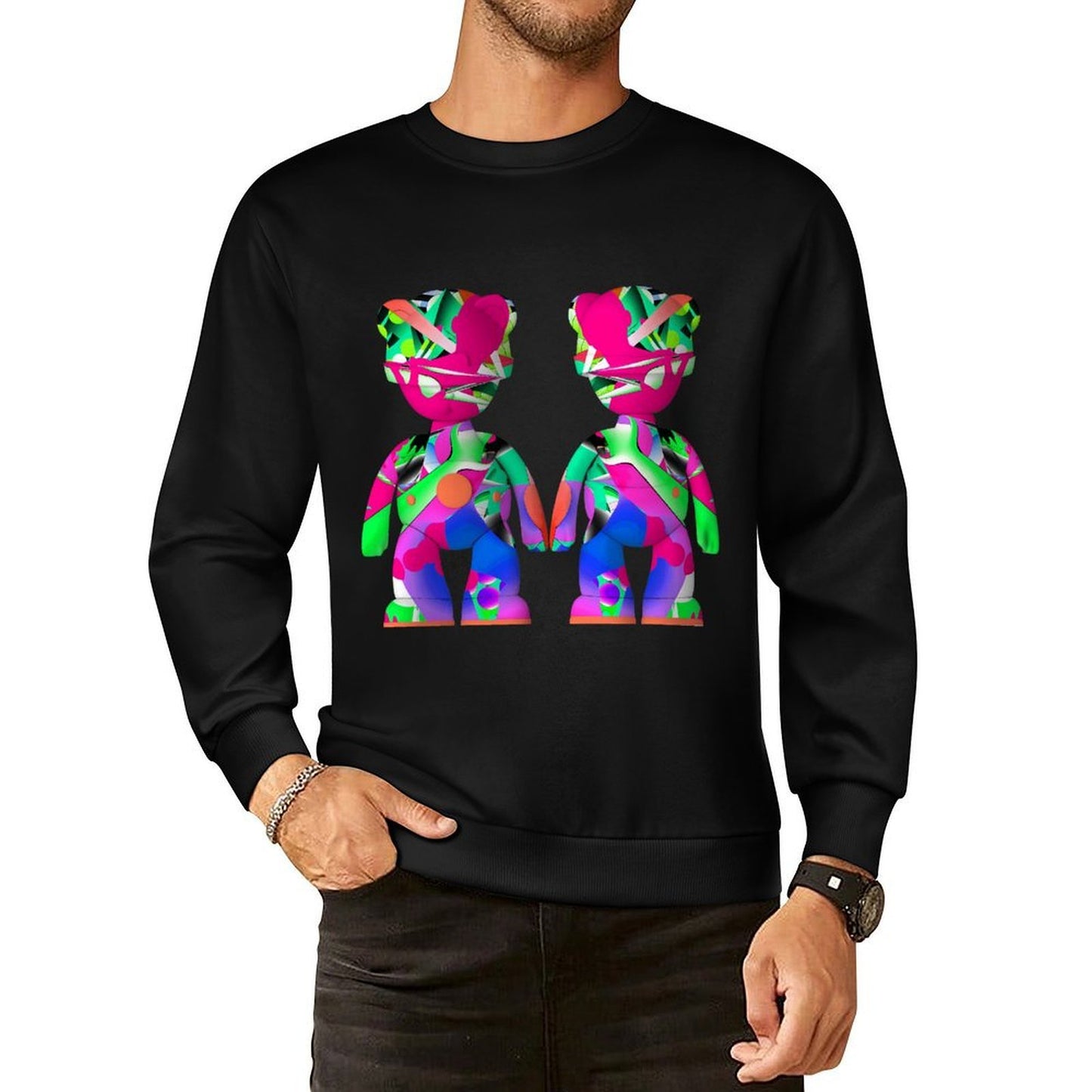 IPIB 250g Crew Neck Long Sleeve Sweatshirt Front GraphicCrew Neck Long Sleeve Sweatshirt6000146-3