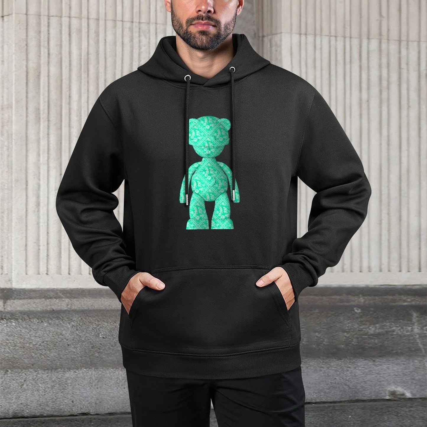 IPIB 250g Hooded Pocket Sweatshirt Front GraphicMen's Hooded  Sweatshirt6000117-6