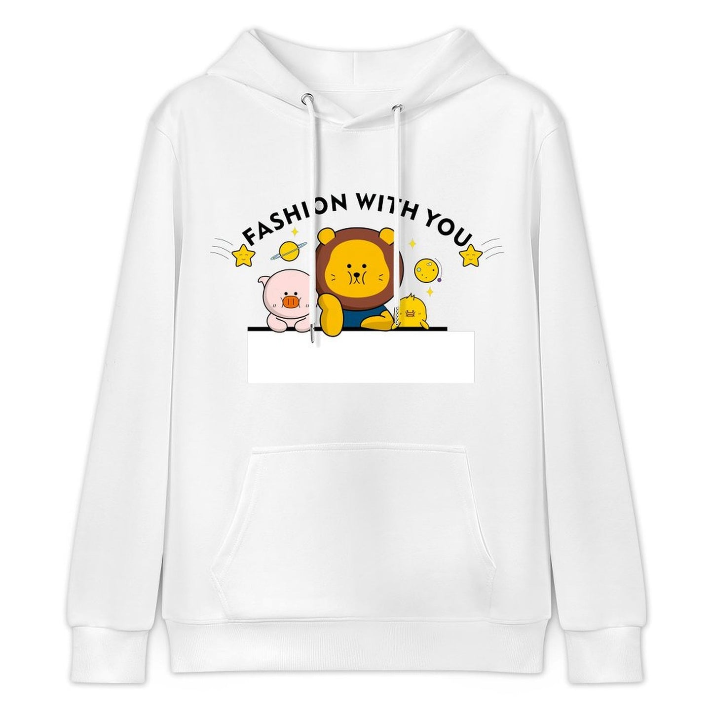 Logo-Ready Pure Front Graphic Hoodies