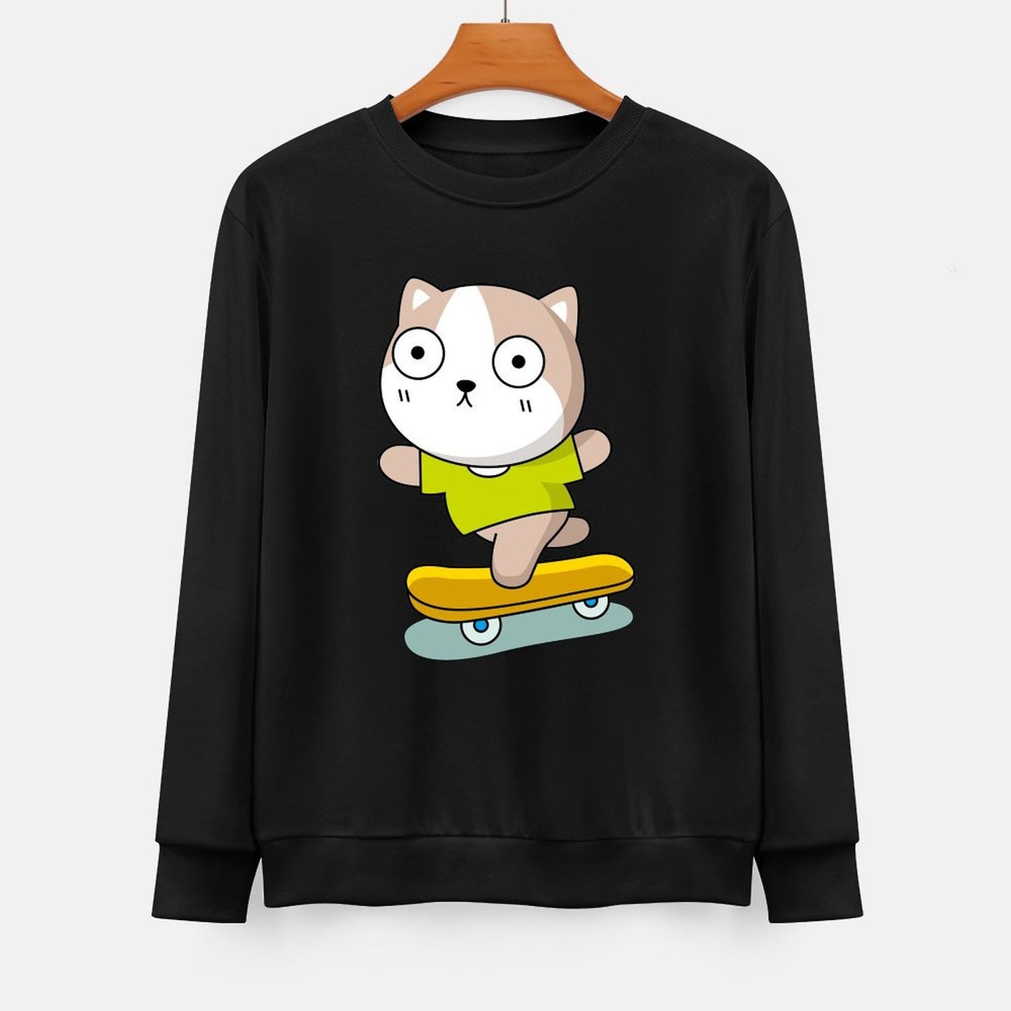 Front Patterned Long Sleeve TopStreetFit ComfortFit