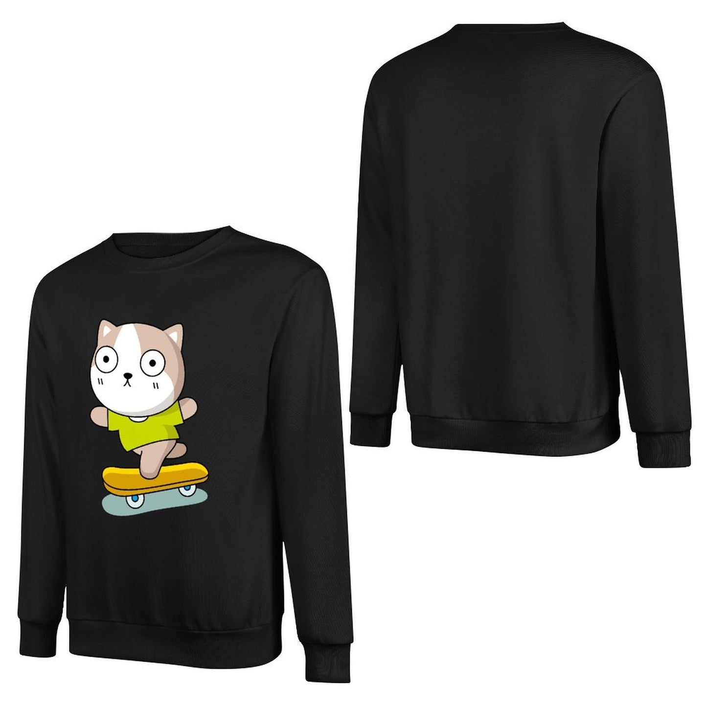 Front Patterned Long Sleeve TopStreetFit ComfortFit