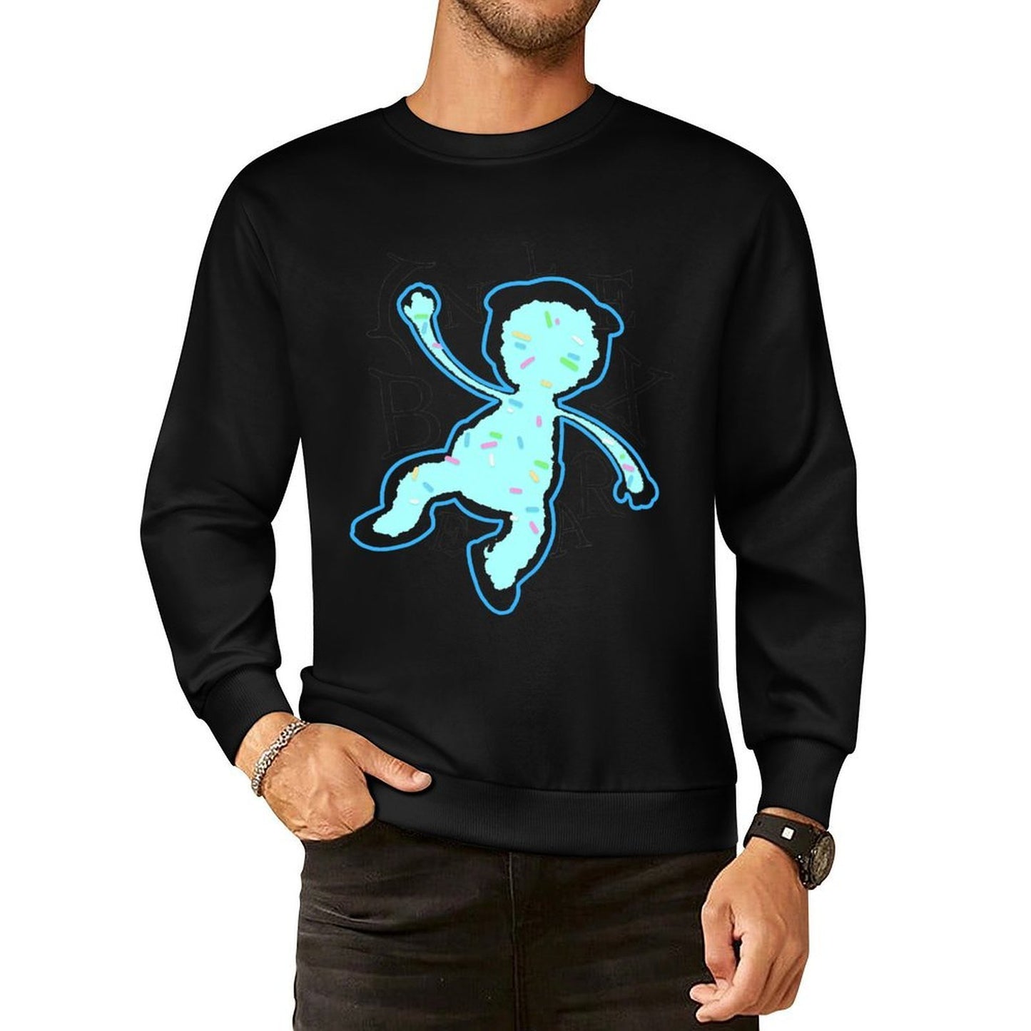 IPIB 250g Crew Neck Long Sleeve Sweatshirt Front GraphicCrew Neck Long Sleeve Sweatshirt6000006-2