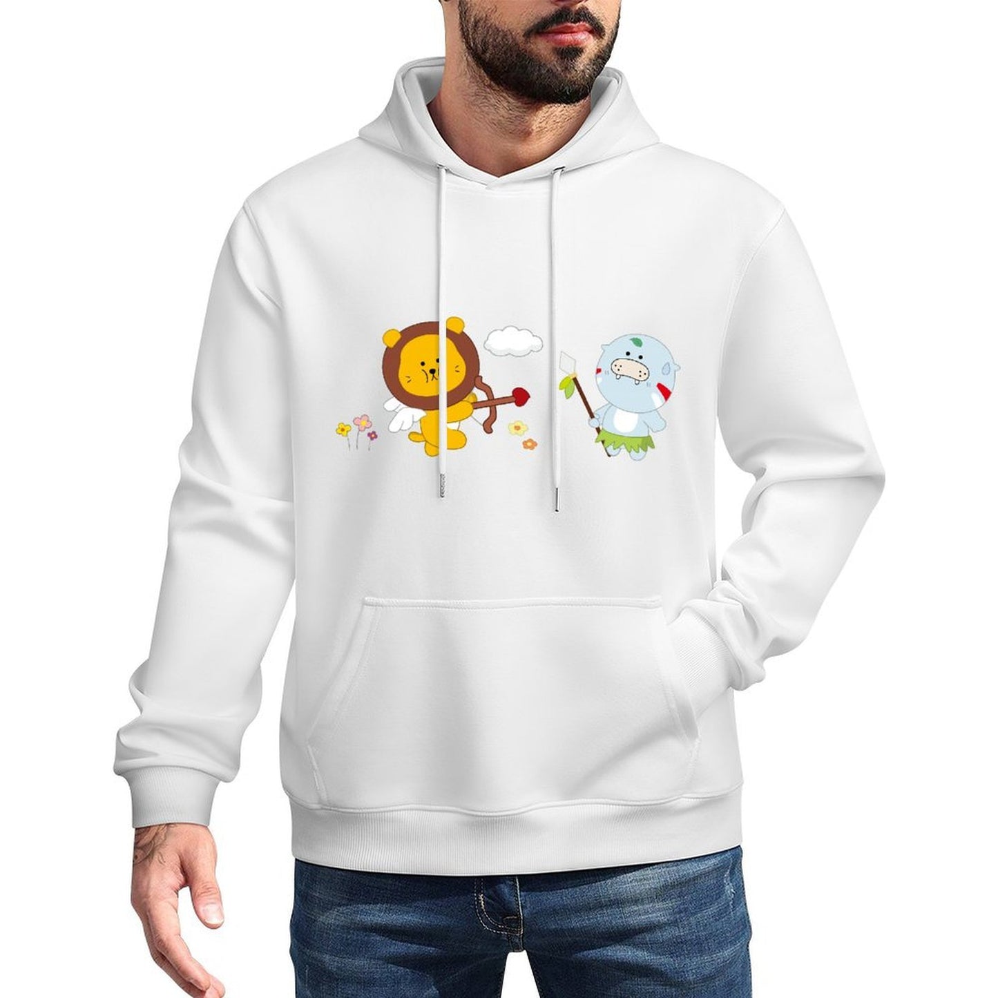 IPBR 250g Hooded Pocket Sweatshirt Front GraphicMen's Hooded  Sweatshirt4000410